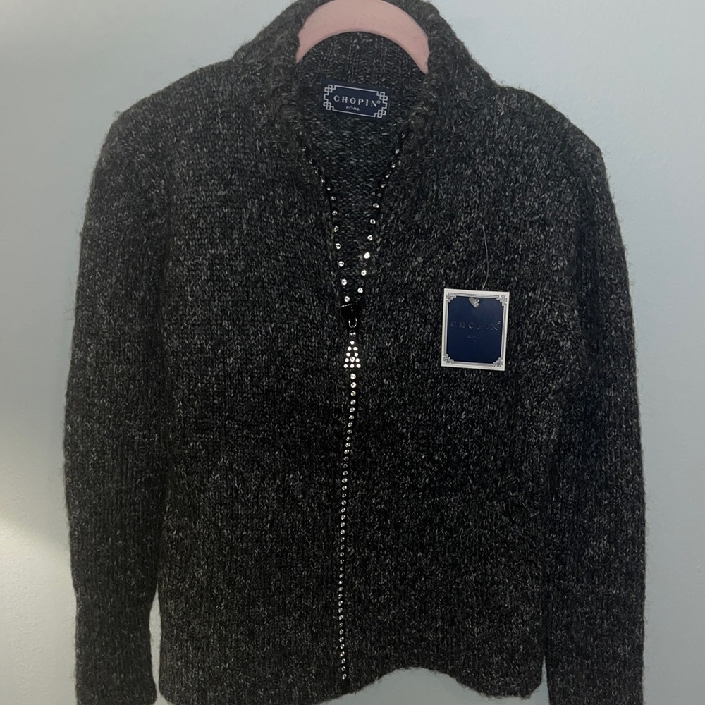 Women's Black Cardigan Sweater